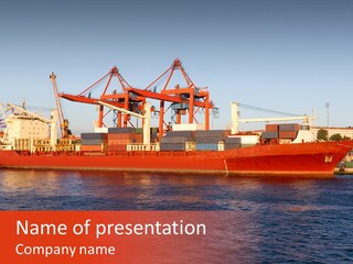 Commerce Harbour Economy PowerPoint Template