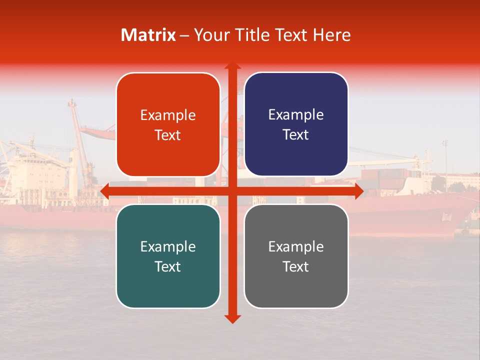 Commerce Harbour Economy PowerPoint Template