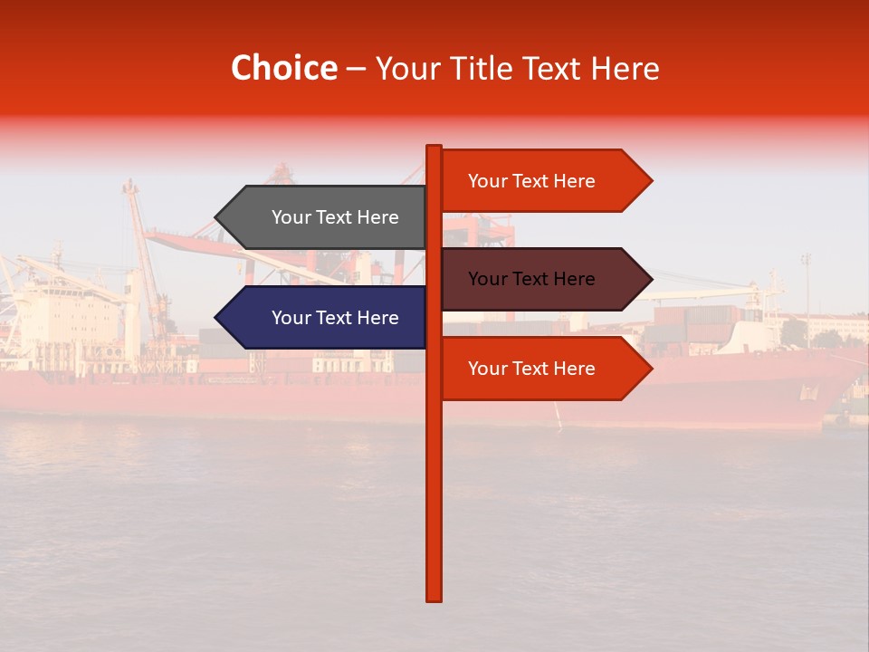Commerce Harbour Economy PowerPoint Template