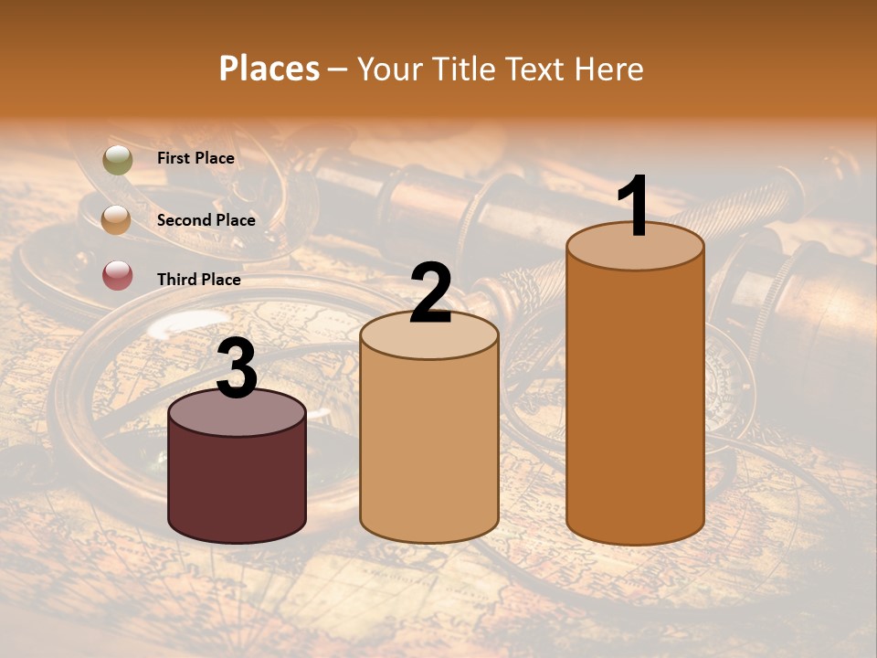 Navigation Gold Business PowerPoint Template