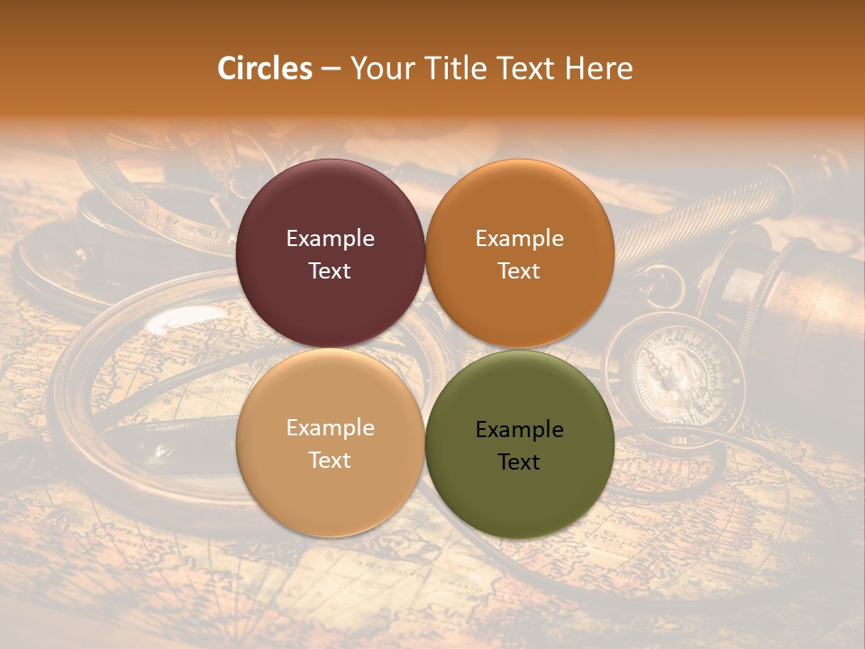 Navigation Gold Business PowerPoint Template