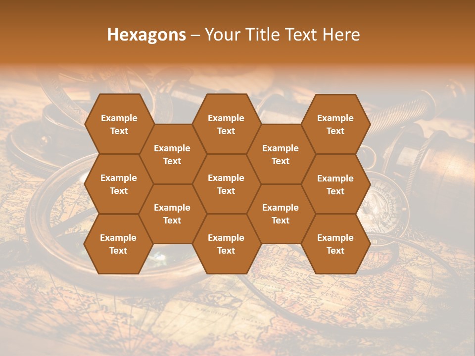 Navigation Gold Business PowerPoint Template