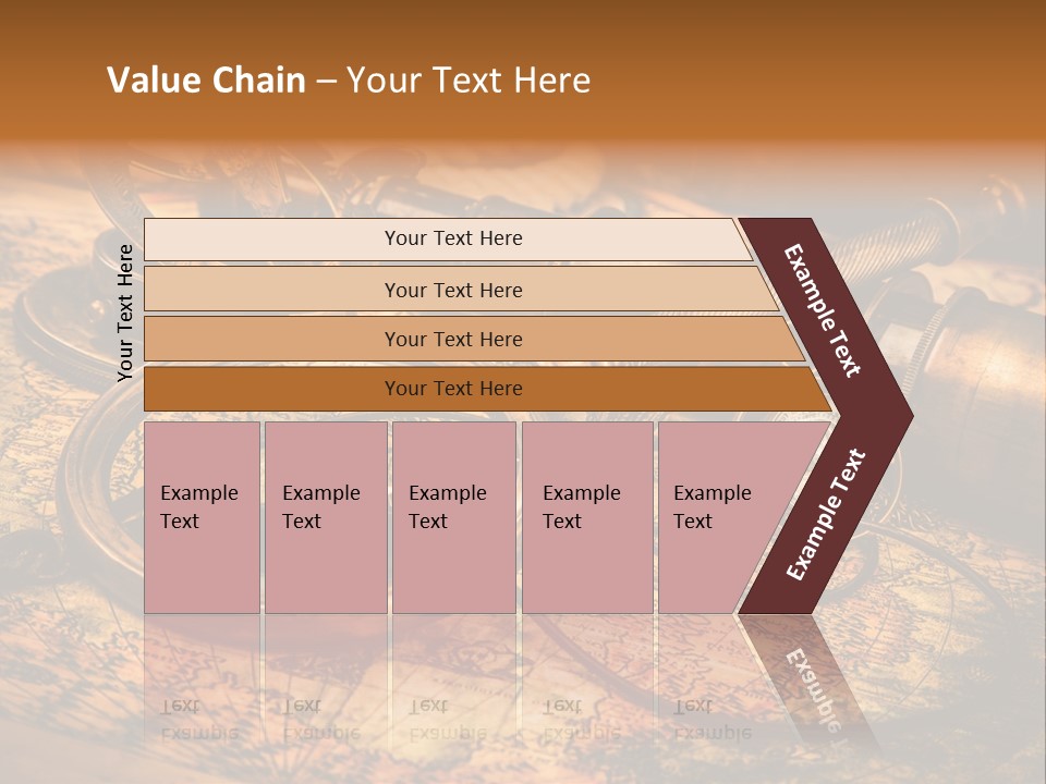Navigation Gold Business PowerPoint Template