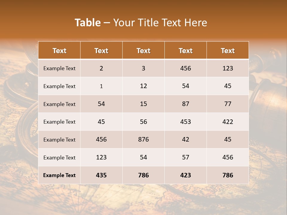Navigation Gold Business PowerPoint Template