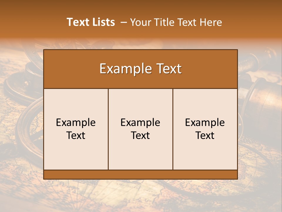 Navigation Gold Business PowerPoint Template
