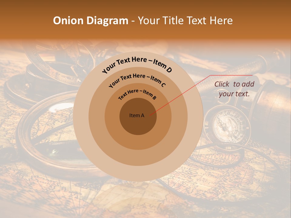 Navigation Gold Business PowerPoint Template