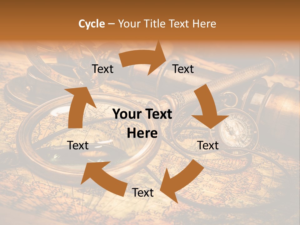 Navigation Gold Business PowerPoint Template