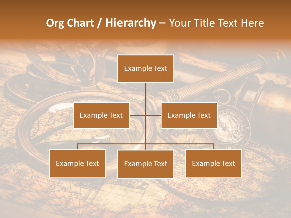 Navigation Gold Business PowerPoint Template
