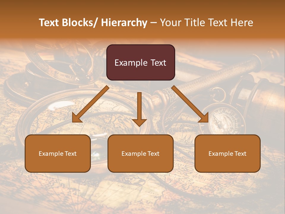 Navigation Gold Business PowerPoint Template