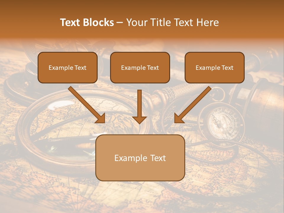 Navigation Gold Business PowerPoint Template