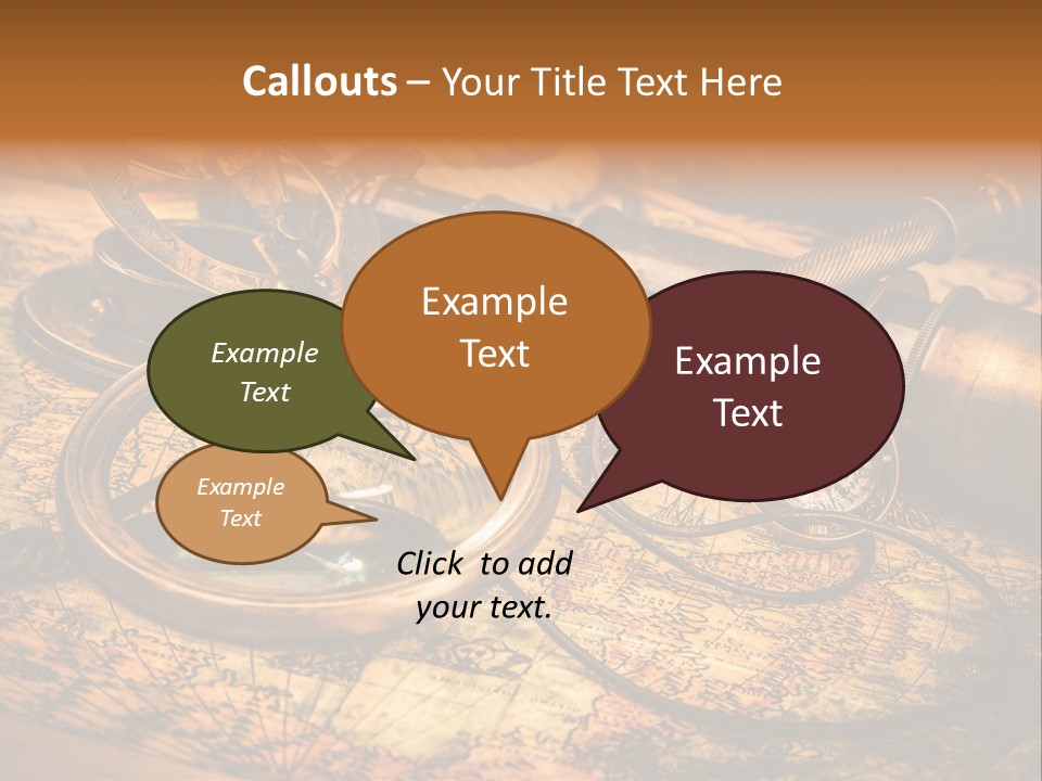 Navigation Gold Business PowerPoint Template