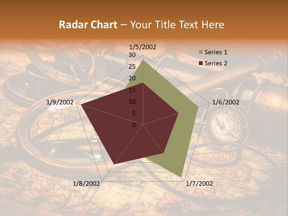 Navigation Gold Business PowerPoint Template