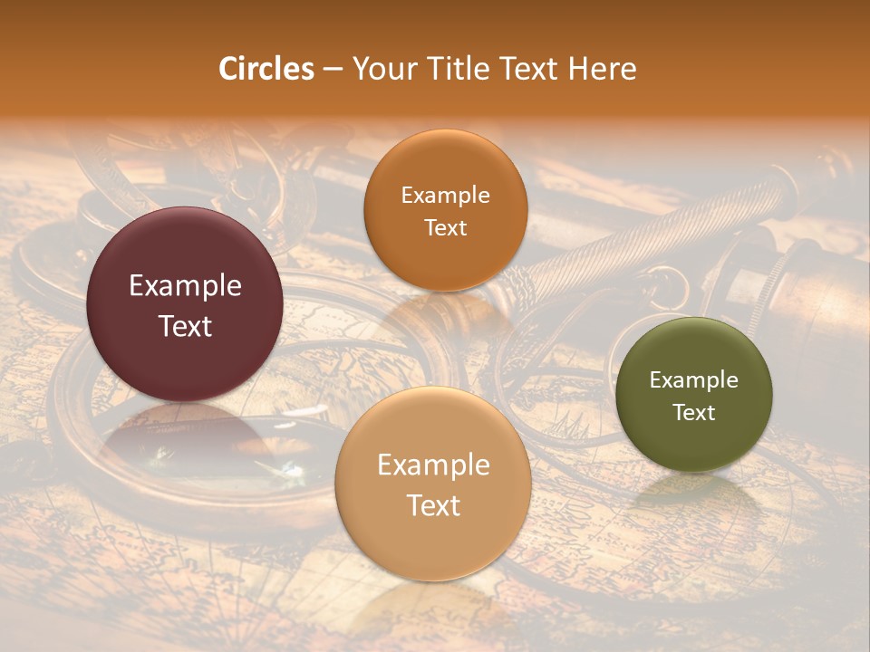 Navigation Gold Business PowerPoint Template