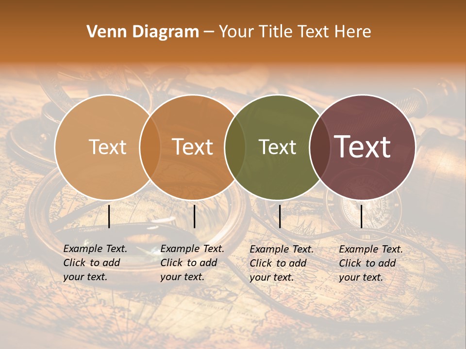 Navigation Gold Business PowerPoint Template