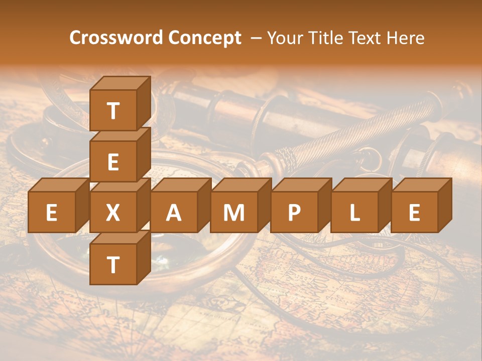 Navigation Gold Business PowerPoint Template