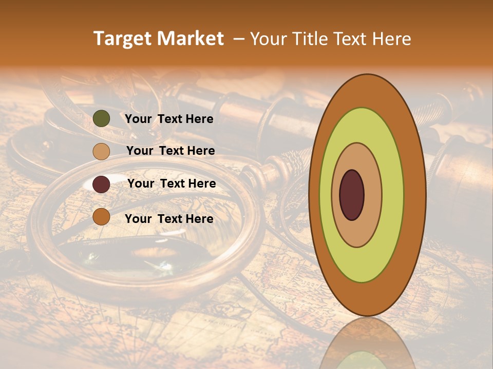 Navigation Gold Business PowerPoint Template