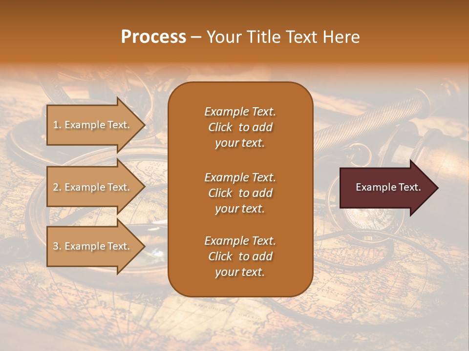 Navigation Gold Business PowerPoint Template