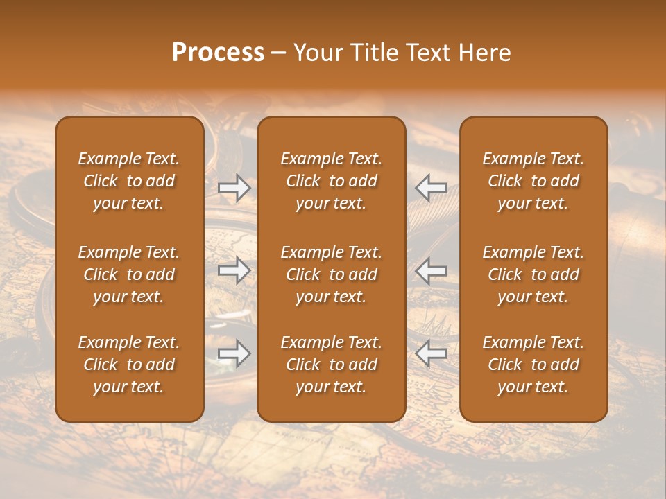 Navigation Gold Business PowerPoint Template