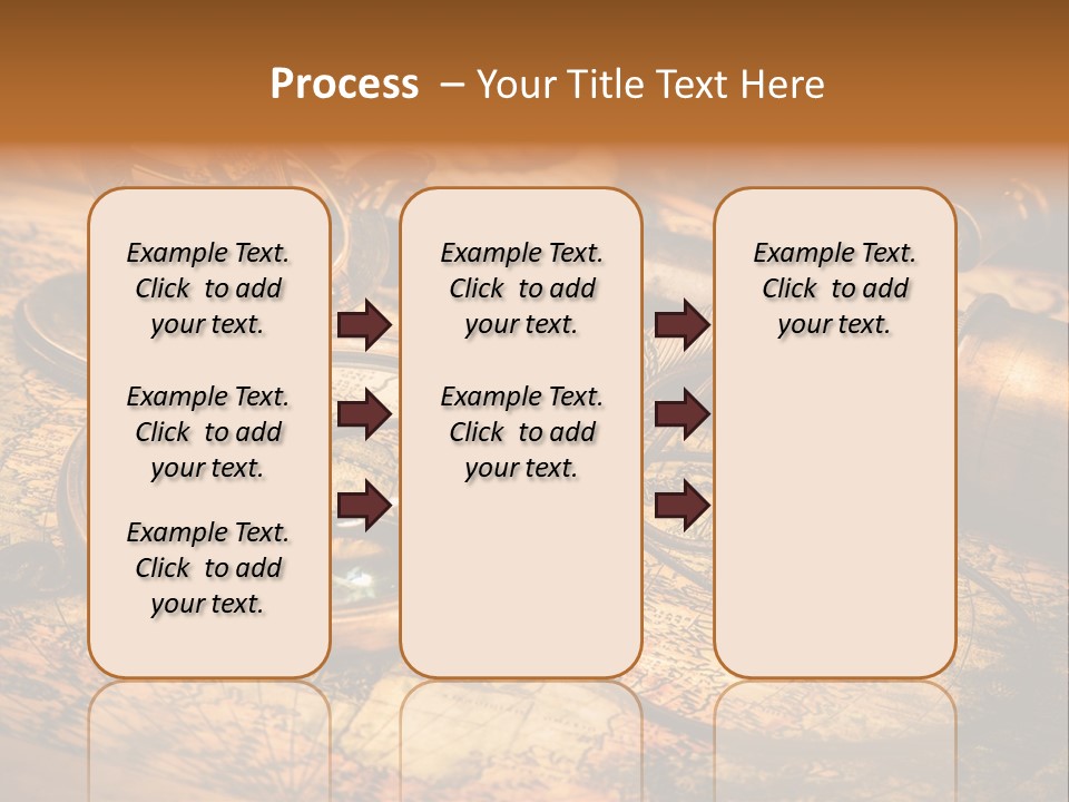 Navigation Gold Business PowerPoint Template