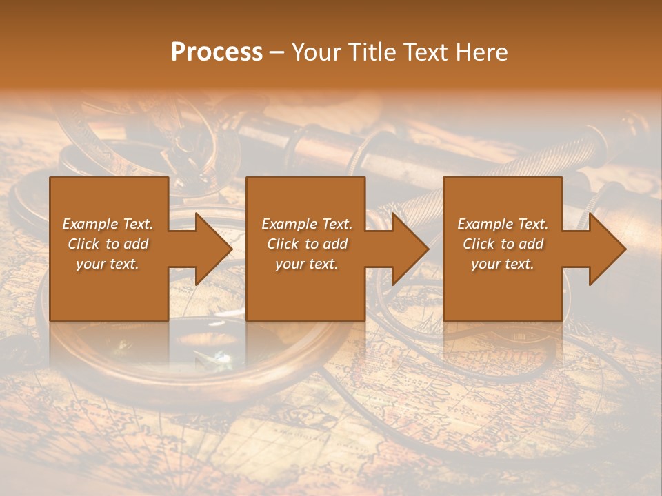Navigation Gold Business PowerPoint Template