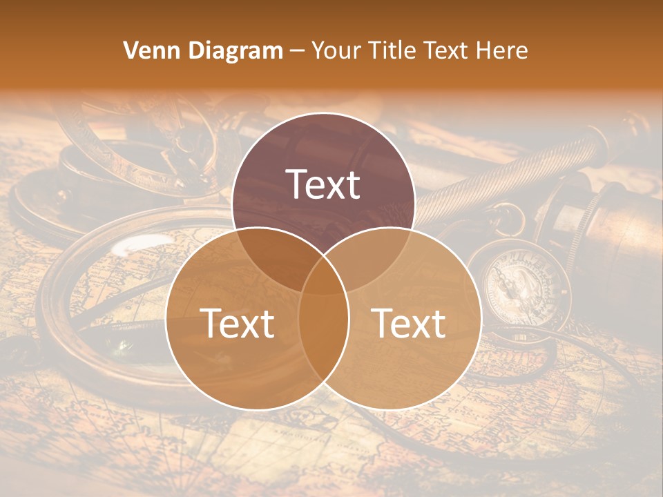 Navigation Gold Business PowerPoint Template