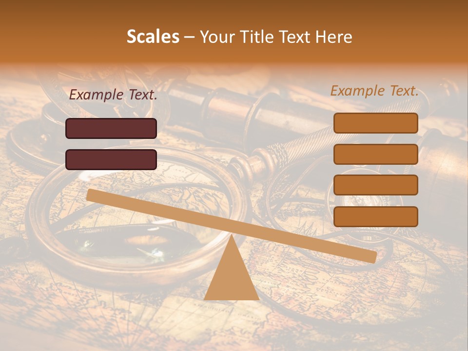 Navigation Gold Business PowerPoint Template