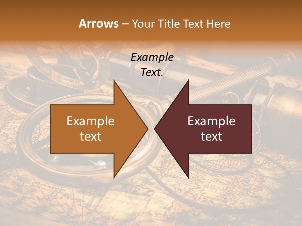 Navigation Gold Business PowerPoint Template