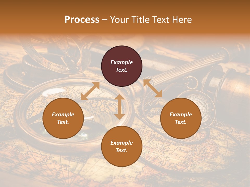 Navigation Gold Business PowerPoint Template