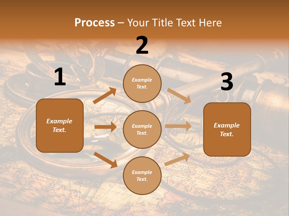Navigation Gold Business PowerPoint Template