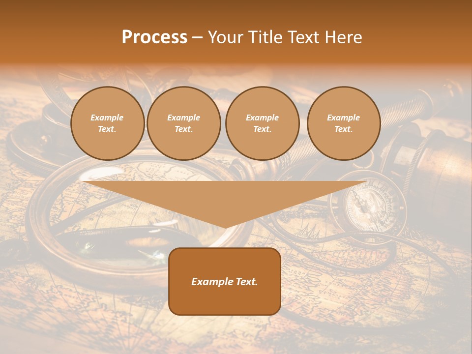 Navigation Gold Business PowerPoint Template