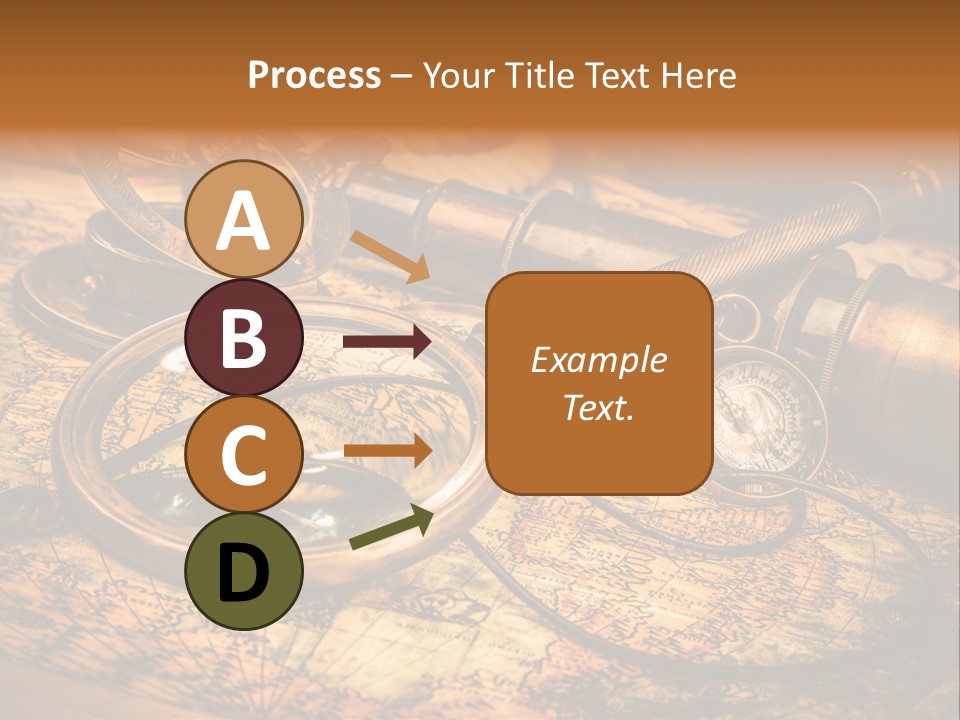 Navigation Gold Business PowerPoint Template