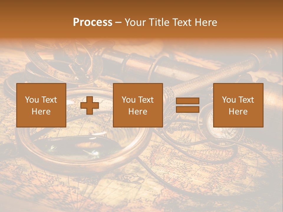 Navigation Gold Business PowerPoint Template