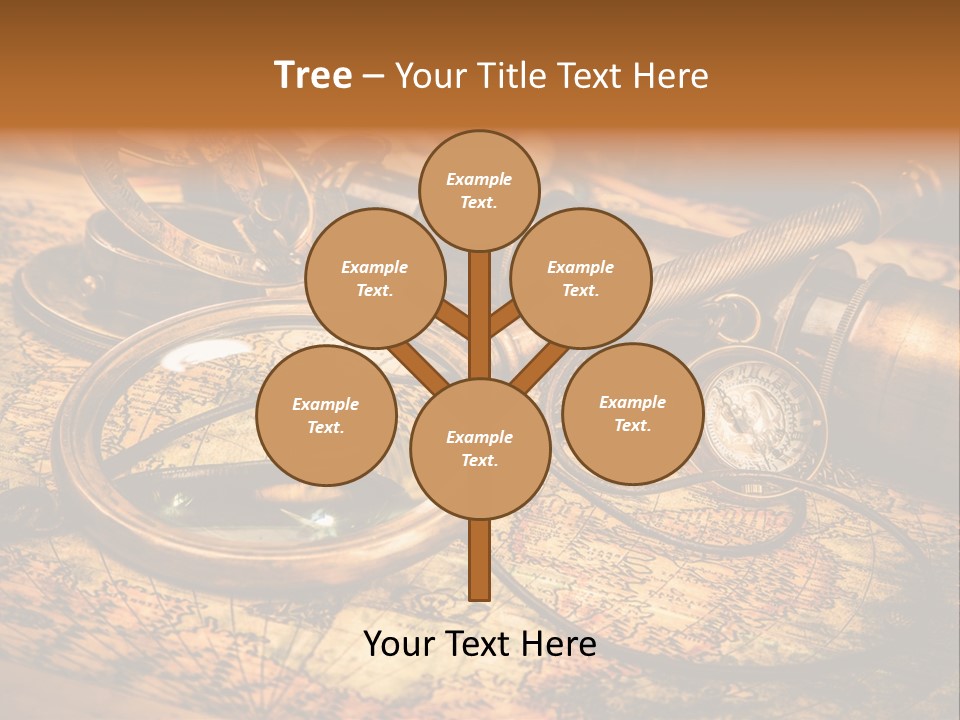 Navigation Gold Business PowerPoint Template