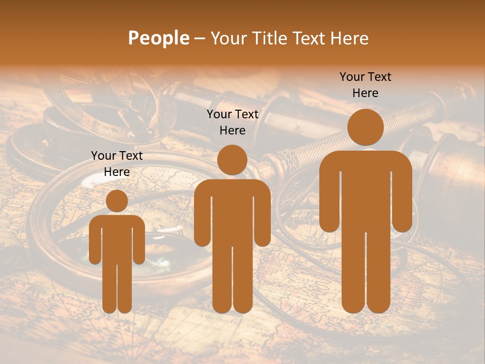 Navigation Gold Business PowerPoint Template