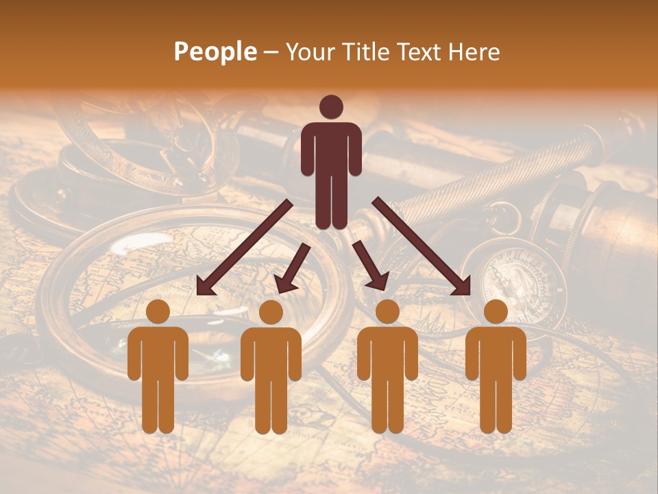 Navigation Gold Business PowerPoint Template