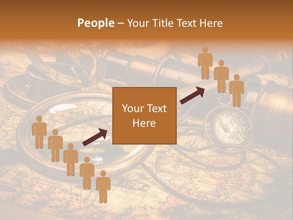 Navigation Gold Business PowerPoint Template