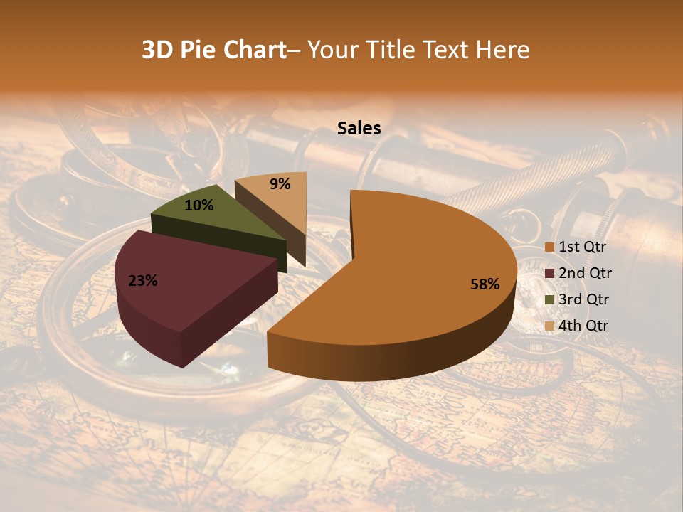 Navigation Gold Business PowerPoint Template