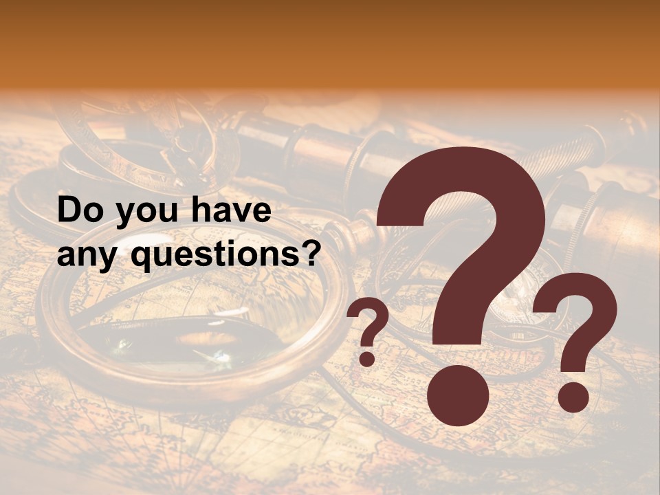 Navigation Gold Business PowerPoint Template