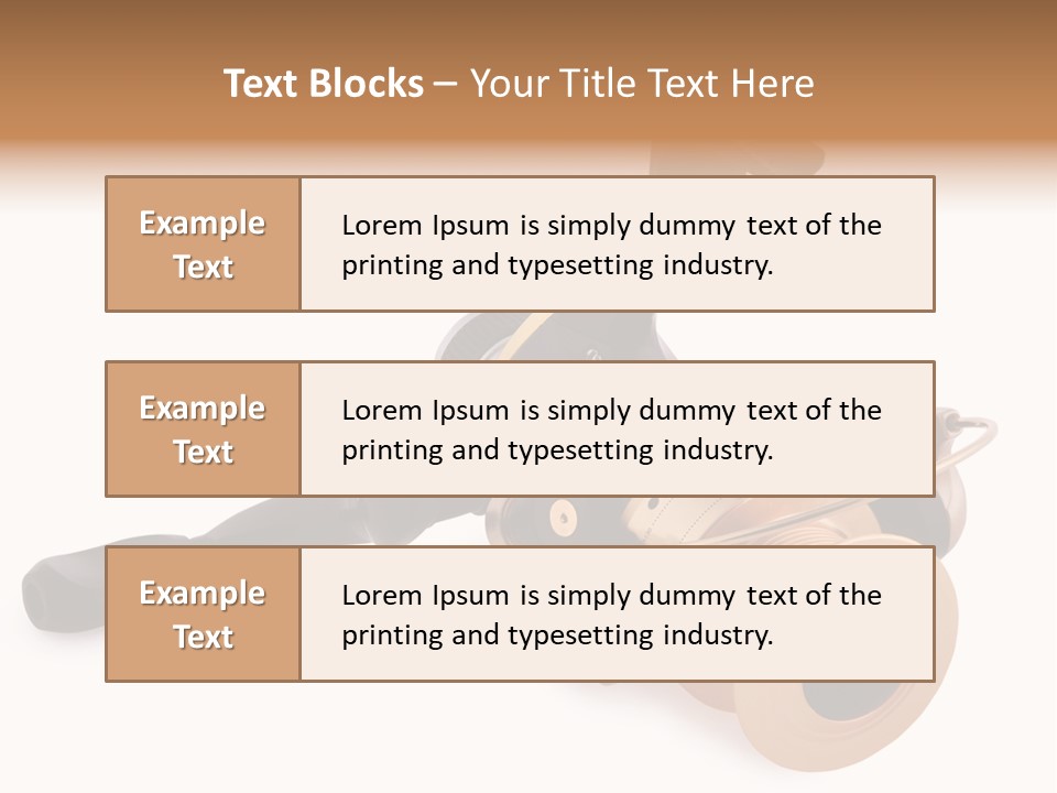 Fishing Reel PowerPoint Template