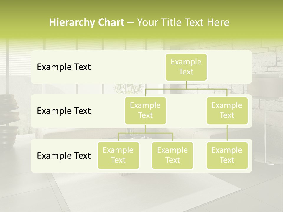 Modern Loft With Living Room PowerPoint Template