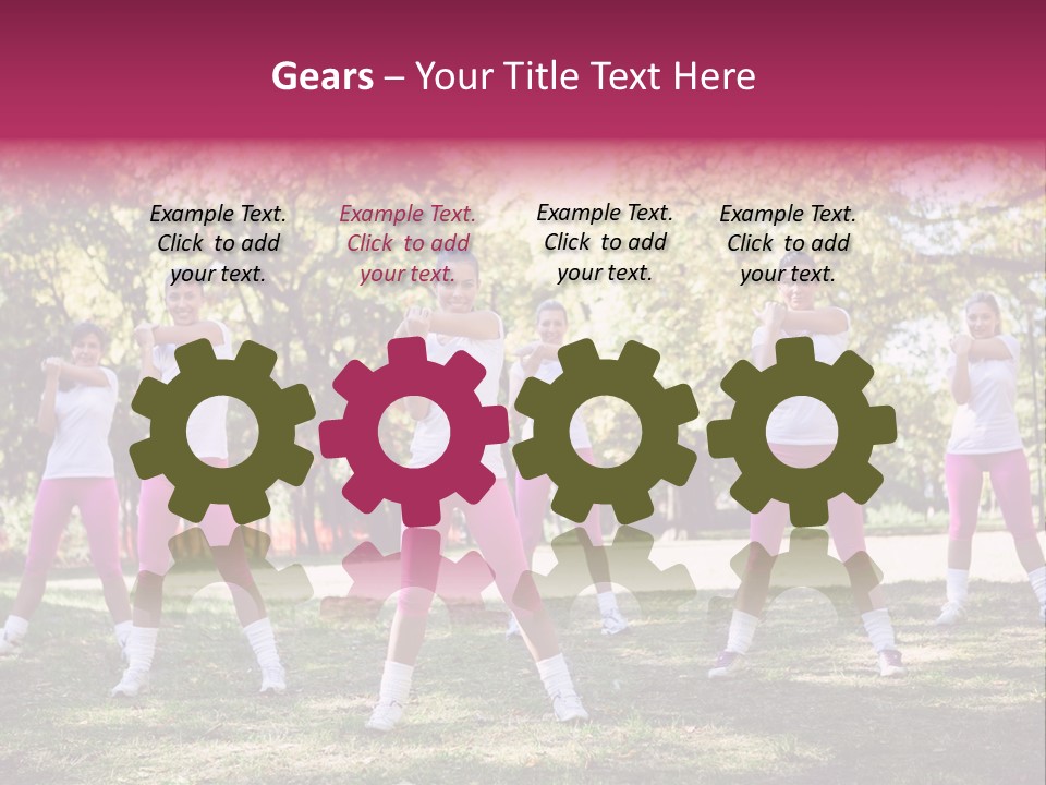 Illustration Brain Rotate PowerPoint Template