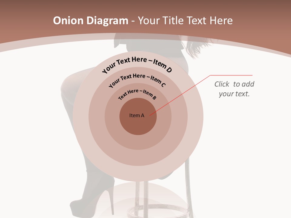 Black Dress Female Jeans PowerPoint Template