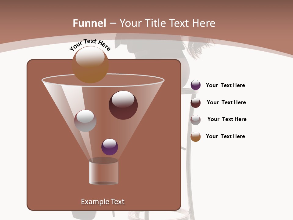 Black Dress Female Jeans PowerPoint Template