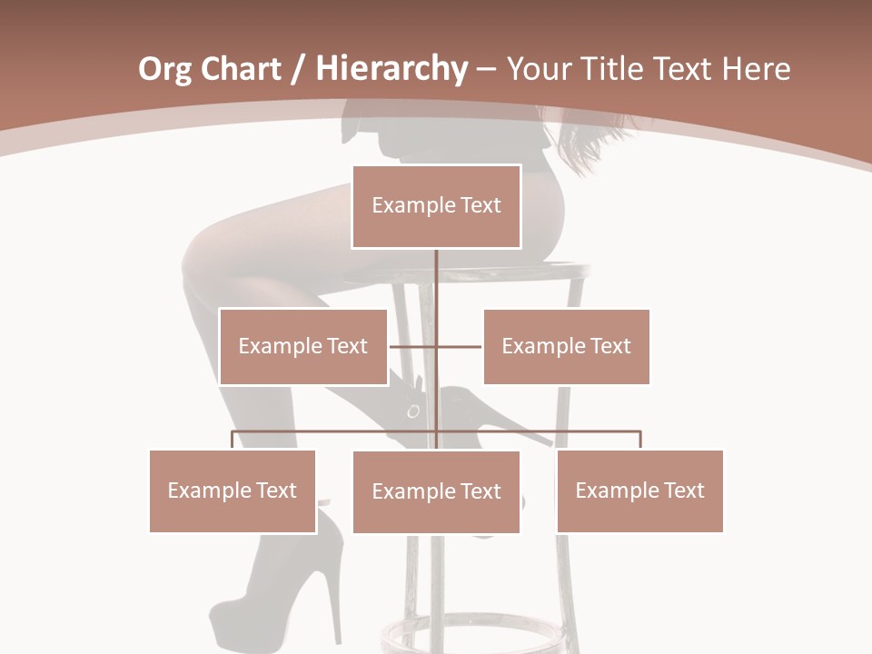 Black Dress Female Jeans PowerPoint Template