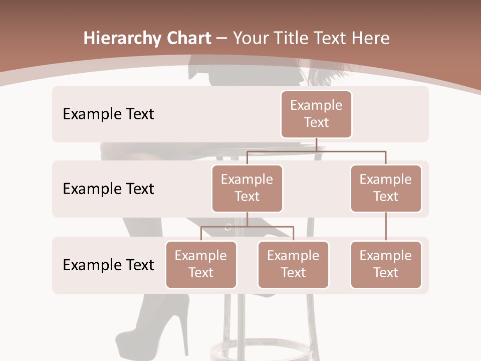 Black Dress Female Jeans PowerPoint Template