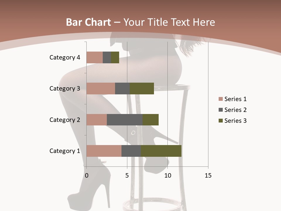 Black Dress Female Jeans PowerPoint Template