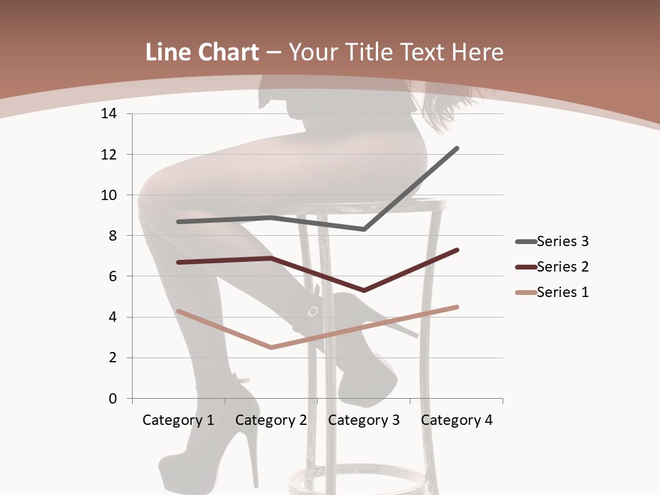 Black Dress Female Jeans PowerPoint Template