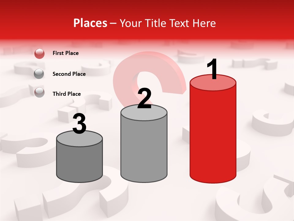 Group Of Objects Help Red PowerPoint Template