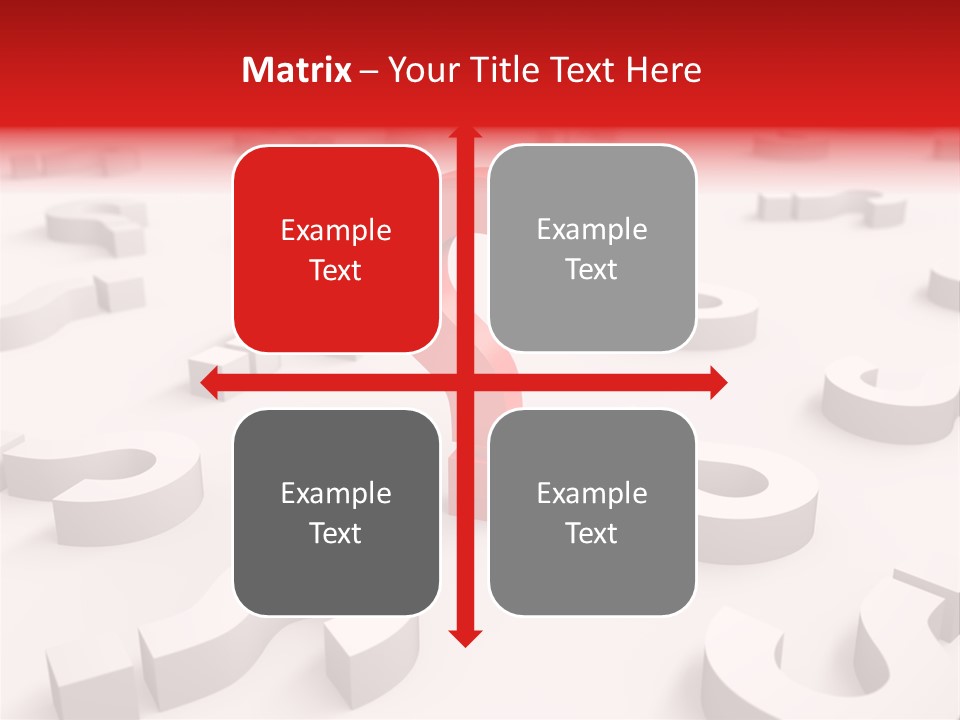 Group Of Objects Help Red PowerPoint Template