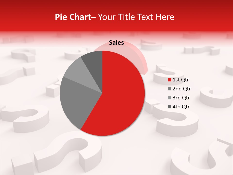 Group Of Objects Help Red PowerPoint Template